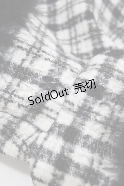 画像3: epine / check tweed fur short pants M black H-25-07-19-016-0-PA-NS-ZH