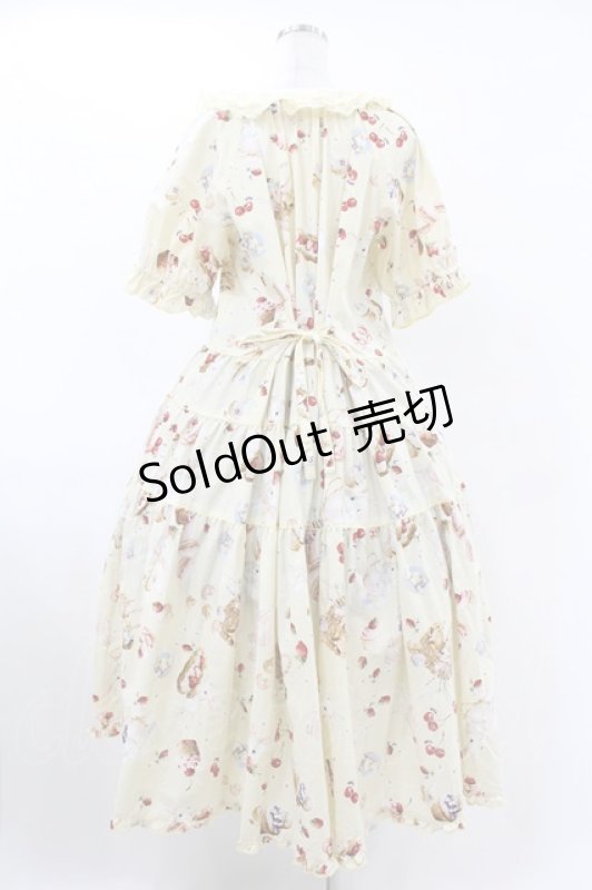 画像2: PINK HOUSE / スイーツスプリングバニープリントミディワンピース Free イエロー H-25-07-19-019-LO-OP-NS-ZH (2)