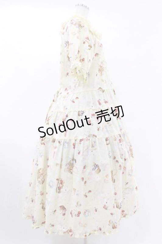 画像3: PINK HOUSE / スイーツスプリングバニープリントミディワンピース Free イエロー H-25-07-19-019-LO-OP-NS-ZH (3)