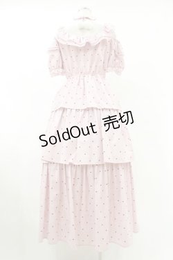 画像2: Ank Rouge / ハートdotオフショルロングワンピース M ピンク H-25-07-19-023-CA-OP-NS-ZH