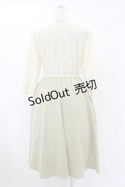 画像2: an another angelus / 五分袖切替ワンピース Free IVORY/GREEN H-25-07-19-024-CA-OP-NS-ZH