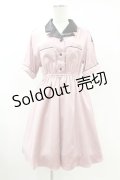 Ank Rouge / ボウリングシャツワンピース M ピンク H-25-07-19-028-CA-OP-NS-ZH