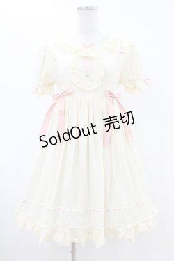 画像1: 放羊de西西（海外ロリータブランド） / 刺繍ワンピース M 生成り H-25-07-19-029-0-OP-NS-ZH