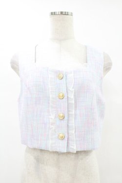 画像1: Ank Rouge / ファンシーツイードビスチェ M パープル H-25-07-19-039-CA-TO-NS-ZH