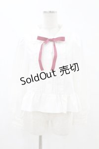 Cherirulu Chocola / MYリボンマルエリブラウス L オフ H-25-07-19-040-0-BL-NS-ZH