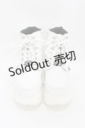 YOSUKE / 厚底スニーカー 23.0 白 H-25-07-20-001-PU-SH-KB-ZH