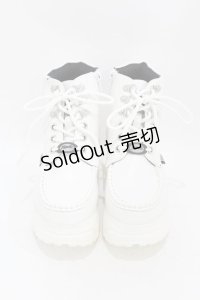 YOSUKE / 厚底スニーカー 23.0 白 H-25-07-20-001-PU-SH-KB-ZH
