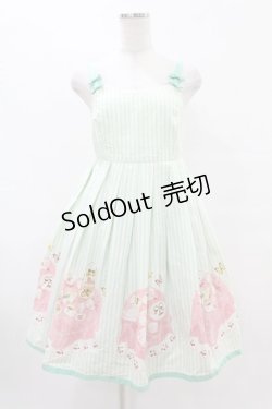 画像1: Emily Temple cute / アフタヌーンティーノースリーブワンピース  グリーン H-25-07-20-026-ET-OP-KB-ZH