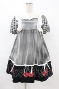 Candy Stripper / GINGHAM CHERRY ONE-PIECE 2 ブラック H-25-07-20-032-PU-OP-KB-ZH