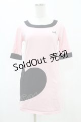 MILK / Big Heartドレス  ピンク H-25-07-20-033-ML-OP-KB-ZH