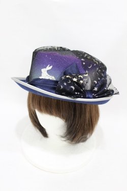 画像1: Coco&Ami / 宇サギダッソウ宙HAT  ネイビー H-25-07-20-005-LO-AC-KB-ZH