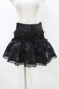 h.Jelly HONEY / ジャガード切替プリントスカート  黒 H-25-07-20-042-HN-SK-KB-ZH