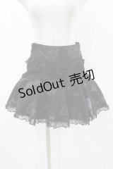 h.Jelly HONEY / ジャガード切替プリントスカート  黒 H-25-07-20-042-HN-SK-KB-ZH