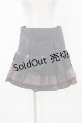 H jelly / プリントフリルスカート  黒×赤 H-25-07-20-043-HN-SK-KB-ZH