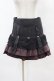 画像1: H jelly / プリントフリルスカート  黒×赤 H-25-07-20-043-HN-SK-KB-ZH (1)