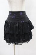 h.Jelly HONEY / Keyプリントバルーンスカート  黒 H-25-07-20-044-HN-SK-KB-ZH