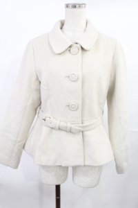 an another angelus / ペプラムショートコート Free L/BEIGE H-25-07-20-1030-CA-CO-NS-ZT-C031