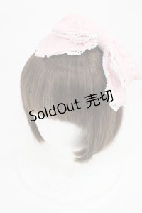 metamorphose / パール付サイドリボンカチューシャ  ピンク H-25-07-20-1041-ME-AC-NS-ZH