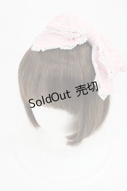 画像1: metamorphose / パール付サイドリボンカチューシャ  ピンク H-25-07-20-1041-ME-AC-NS-ZH