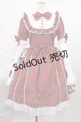 AND ROMEO / タータンチェックワンピース Free レッド H-25-07-20-1005-LO-OP-NS-ZH