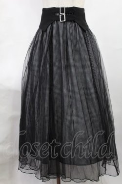 画像1: EATME / ダブルベルトチュールスカート S ミックス H-25-07-20-1010-LO-SK-NS-ZH