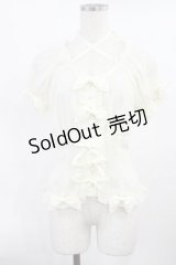 metamorphose / シフォンフリルブラウス Free アイボリー H-25-07-20-1021-ME-BL-NS-ZH