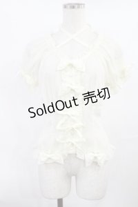 metamorphose / シフォンフリルブラウス Free アイボリー H-25-07-20-1021-ME-BL-NS-ZH