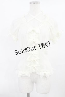 画像1: metamorphose / シフォンフリルブラウス Free アイボリー H-25-07-20-1021-ME-BL-NS-ZH