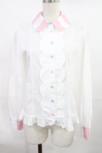 Angelic Pretty / Candy Ornamentブラウス Free オフ/ピンク H-25-07-20-1022-AP-BL-NS-ZH