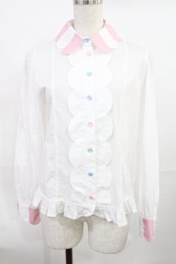 画像1: Angelic Pretty / Candy Ornamentブラウス Free オフ/ピンク H-25-07-20-1022-AP-BL-NS-ZH