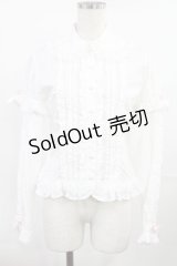 Angelic Pretty / リボンブローチ付フリルブラウス(2007年) Free オフ/ピンク H-25-07-20-1023-AP-BL-NS-ZH