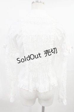 画像3: Angelic Pretty / リボンブローチ付フリルブラウス(2007年) Free オフ/ピンク H-25-07-20-1023-AP-BL-NS-ZH