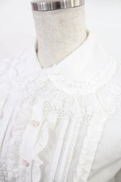 画像4: Angelic Pretty / リボンブローチ付フリルブラウス(2007年) Free オフ/ピンク H-25-07-20-1023-AP-BL-NS-ZH