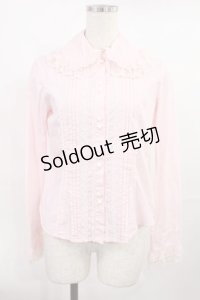 Angelic Pretty / ストライプリボン2段レースブラウス Free ピンク H-25-07-20-1025-AP-BL-NS-ZH