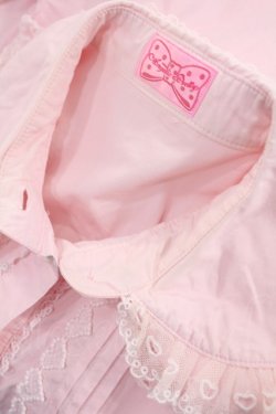 画像3: Angelic Pretty / ストライプリボン2段レースブラウス Free ピンク H-25-07-20-1025-AP-BL-NS-ZH
