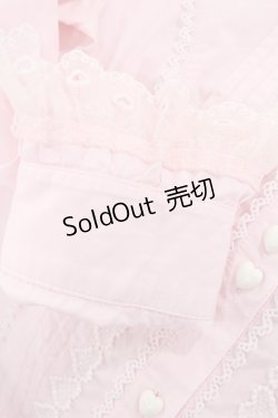 画像5: Angelic Pretty / ストライプリボン2段レースブラウス Free ピンク H-25-07-20-1025-AP-BL-NS-ZH