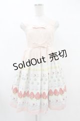Emily Temple cute / デコレーションケーキノースリーブワンピース  ピンク H-25-07-20-023-ET-OP-KB-ZH