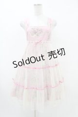Emily Temple cute / プリンセスチュールティアードノースリーブワンピース  ピンク H-25-07-20-024-ET-OP-KB-ZH