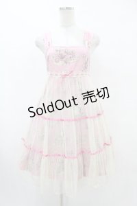 Emily Temple cute / プリンセスチュールティアードノースリーブワンピース  ピンク H-25-07-20-024-ET-OP-KB-ZH