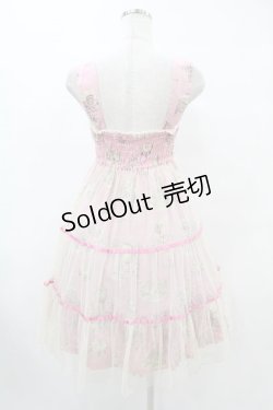 画像2: Emily Temple cute / プリンセスチュールティアードノースリーブワンピース  ピンク H-25-07-20-024-ET-OP-KB-ZH