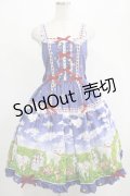 metamorphose / Dreamy Little Farm はしごレースフリルジャンパースカート サイズ1（通常サイズ） ブルー H-25-07-21-003-ME-OP-NS-ZH