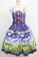 画像1: metamorphose / Dreamy Little Farm はしごレースフリルジャンパースカート サイズ1（通常サイズ） ブルー H-25-07-21-003-ME-OP-NS-ZH (1)