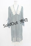 axes femme / リュクスレースガウン M グリーン H-25-07-21-028-AX-TO-NS-ZH