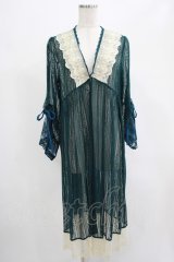 axes femme / リュクスレースガウン M グリーン H-25-07-21-028-AX-TO-NS-ZH