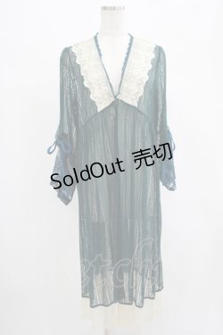 画像1: axes femme / リュクスレースガウン M グリーン H-25-07-21-028-AX-TO-NS-ZH