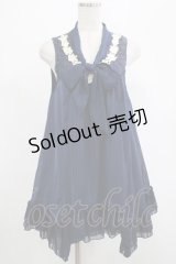 axes femme / ストライプチュニック M ネイビー H-25-07-21-029-AX-TO-NS-ZH