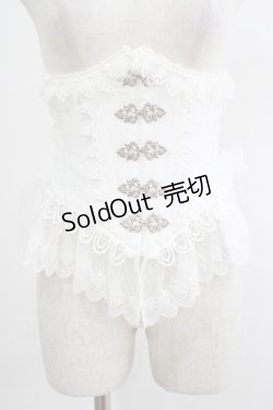 画像1: ALICE and the PIRATES / Betrayals〜薔薇の思惑〜コルセット Free オフ白 H-25-07-21-037-PA-ZA-NS-ZH