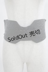 axes femme / チャイナボタン太ゴムベルト  ブラック H-25-07-21-038-AX-ZA-NS-ZH