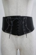 axes femme / 刺繍入りコルセットベルト Free ブラック H-25-07-21-039-AX-ZA-NS-ZH