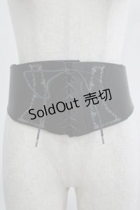 axes femme / 刺繍入りコルセットベルト Free ブラック H-25-07-21-039-AX-ZA-NS-ZH